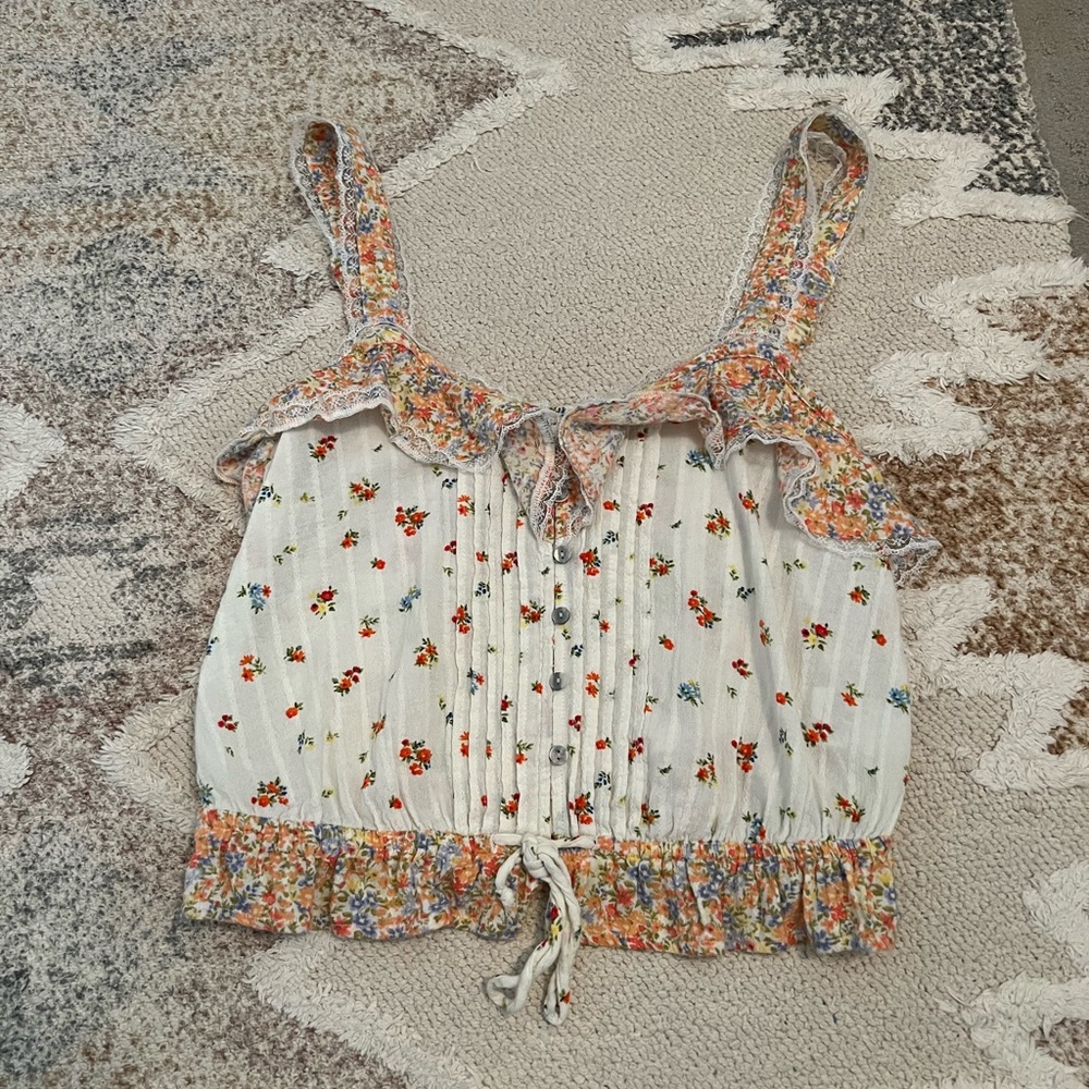 american eagle cami detailed tank top blouse